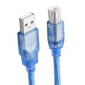 Fully G-534D Şeffaf Mavi Usb 2.0 Yazıcı Kablosu