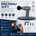 Darbeli Şarjlı Mini Masaj Aleti Type-C Şarjlı | 6 Kademeli | Sessiz | Sporcu Masaj Cihazı