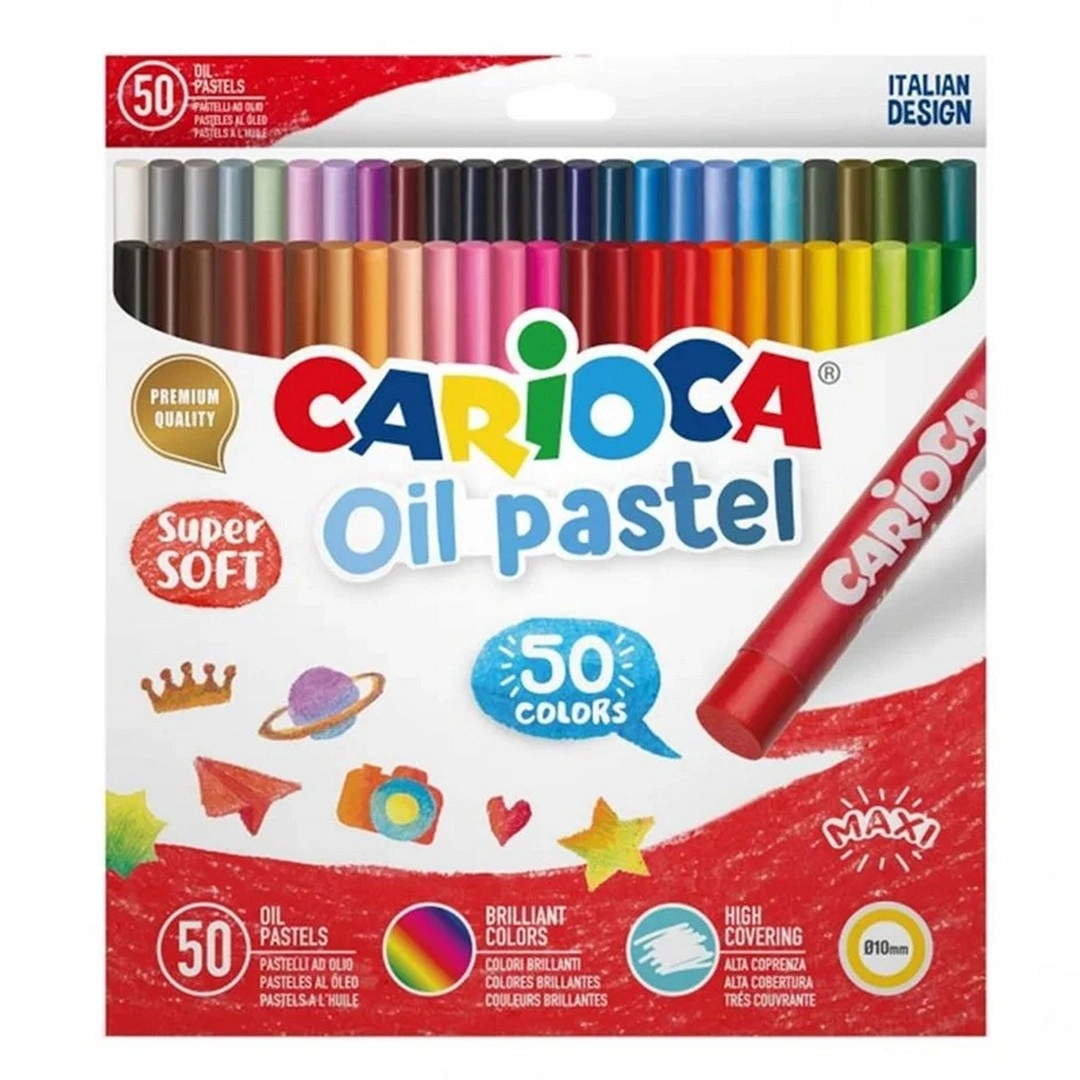 Carioca Yağlı Pastel Boya Maxi Paket 50'Li