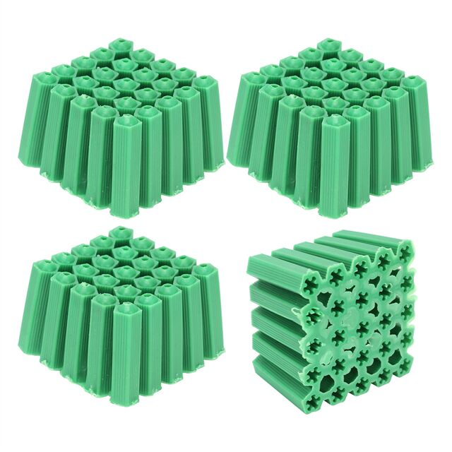 6mm Yeşil Plastik Dübel 500'lü Ekonomik Paket