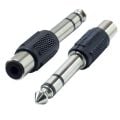 6,3 Mm Stereo Erkek - 1 Tos Dişi Jack
