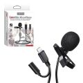 Powermaster JH-041-A Cep Telefonu için Ligthning Girişli Youtuber Yaka Mikrofonu