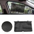 Sunup SN-22132 Araç İçi Otomatik Geri Sarımlı Katlanabilir Gözenekli Güneşlik 40x125cm