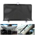 Sunup SN-22142 Siyah 50x125cm Otomatik Storlu Vantuzlu Araç Ön/Arka Cam Güneşliği