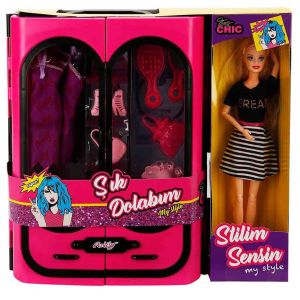 Şık Dolabım Aksesuarlı Bebek - OYD-02441 - 1 Adet Stokta Olan Gönderilir