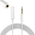 PowerMaster PM-17603 3.5 mm Erkek/Dişi 4 Boğumlu AUX Stereo Uzatma Kablosu 1 Metre