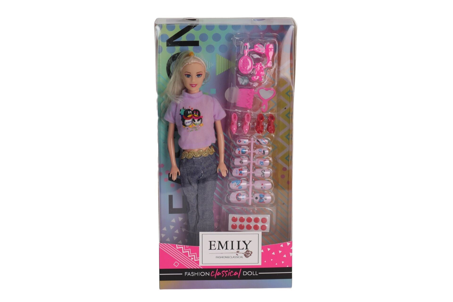 AGH 527 K EMİLY TIRNAK SETLİ BEBEK
