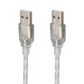 Powermaster PM-19803 Şeffaf 3 Metre Usb Erkek-Erkek Kablo