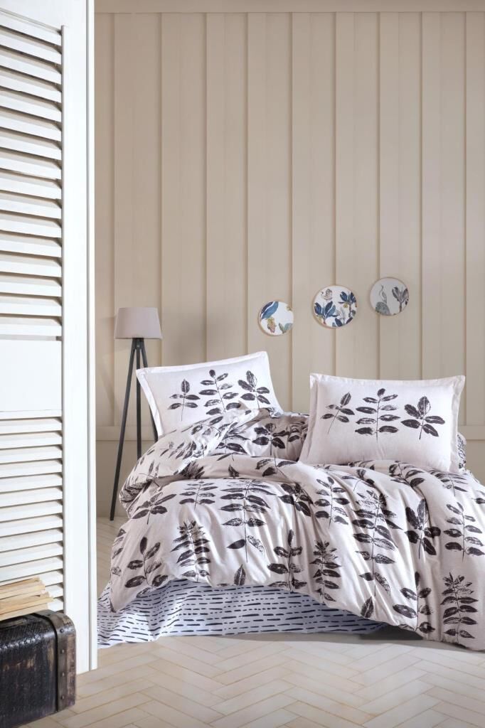 Clasy Ranforce Nevresim Takımı Çift Kişilik Hafsa V1 Antrasit