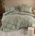 Clasy Çift Kişilik Ranforce Yorgan Seti Vinya V1 Yeşil