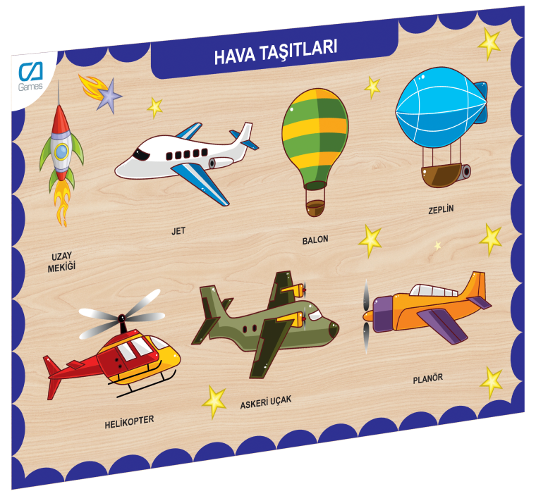 Caahs-3202  Ahşap Hava Taşitlari Bul-Tak