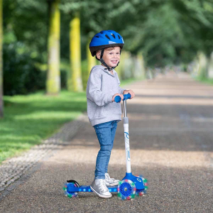 Evo Işıklı Move N Groove Mavi Üç Tekerlekli Scooter