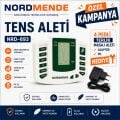 NORDMENDE TENS Cihazı 4 Pedli Dijital Masaj Cihazı | Adaptör 4 Ped ve Pil Hediyeli