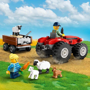 LEGO City Römorklu Kırmızı Çiftlik Traktörü ve Koyun 60461