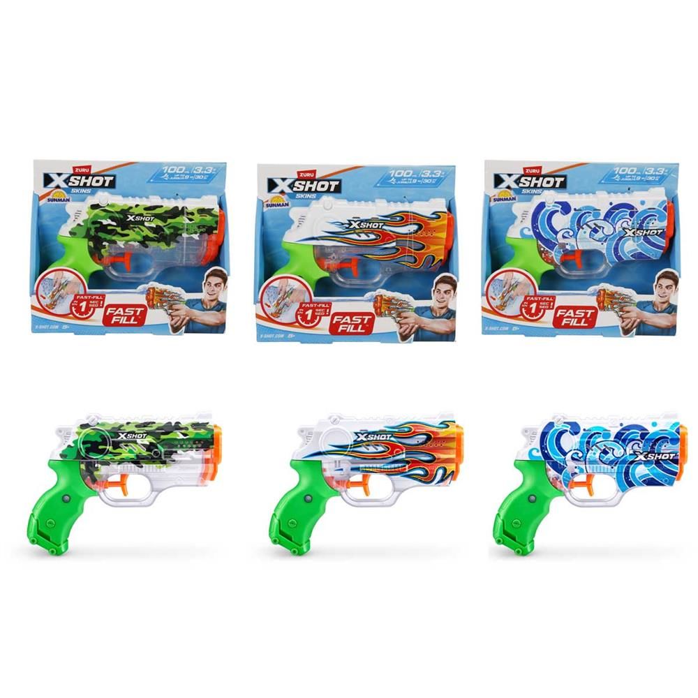 X-Shot Skins Nano Fast Fill Su Tabancası 19 cm 100 Ml - 4582  - 1 Adet Stokta Olan Gönderilir