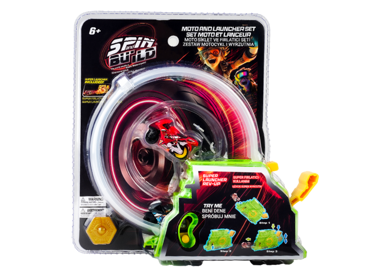 Spin and Build Fırlatıcı ve Motorsiklet-1