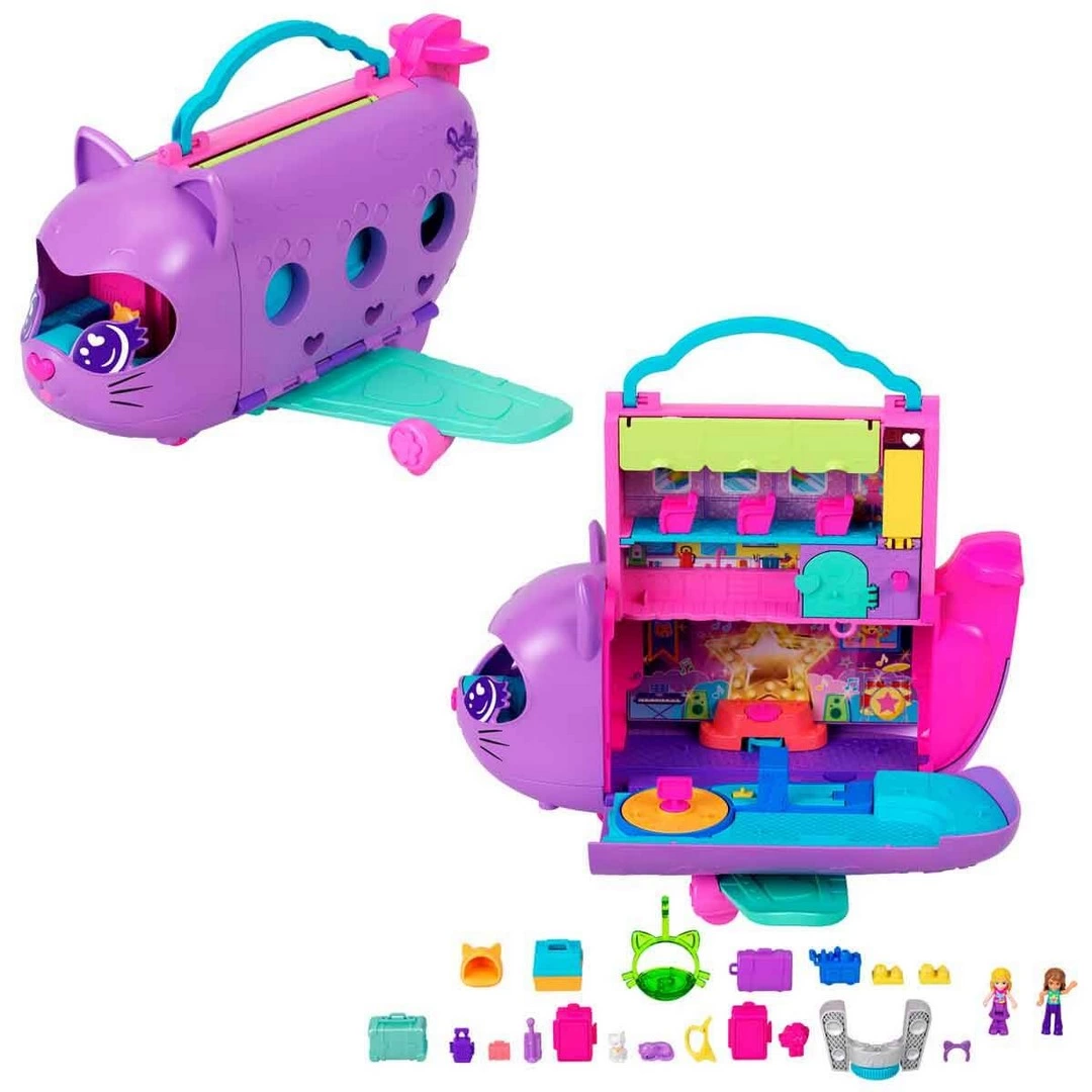 Polly Pocket Minik Kedi Hava Yolları Oyun Seti