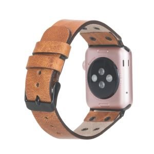 Apple Watch Uyumlu Deri Kordon Cross 42-44-45mm BT V18