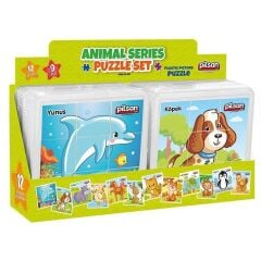 03 355 ANIMAL SERIES PUZZLE SET - 1 Adet Stokta Olan Gönderilir