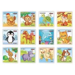 03 355 ANIMAL SERIES PUZZLE SET - 1 Adet Stokta Olan Gönderilir
