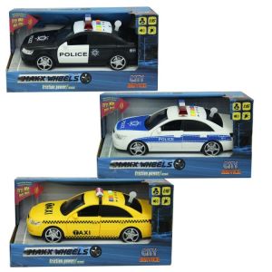 Sunman 1:16 Sesli Işıklı Polis ve Taksi - 1 Adet Stokta Olan Gönderilir