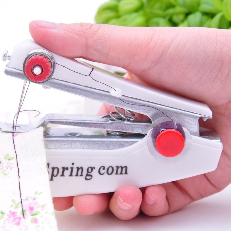 Spring Come Mini Kolay Seyehat ve Ev Tipi El Dikiş Dikme Makinası -Stokta Olan Renk Gönderilir