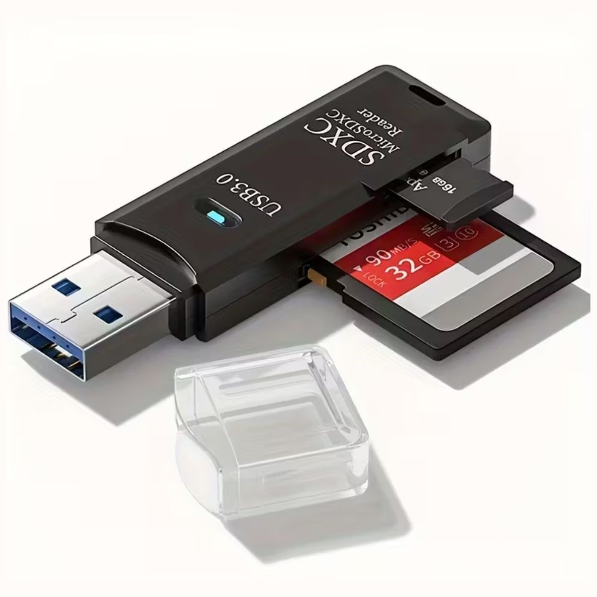 Yumurcak Shop® 2in1 Usb 3.0 Micro Sd Hafıza Kartı - Tf Kart Okuyucu Hub Adaptör Veri Aktarıcı