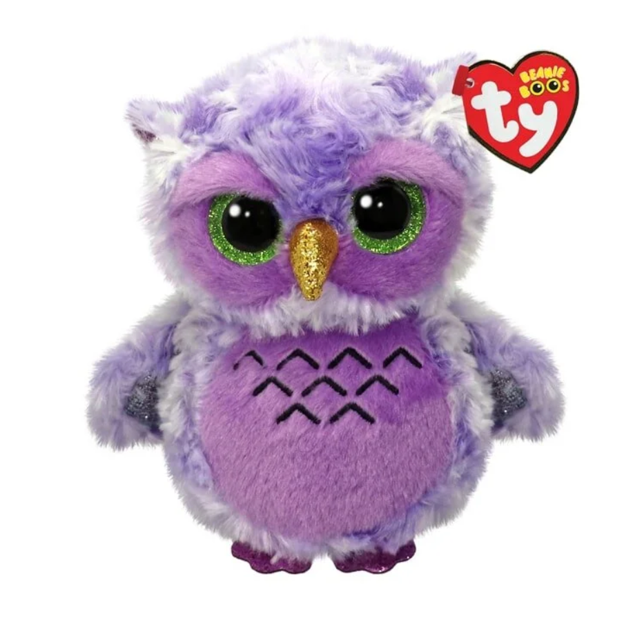 Ty Beanie Boos Peluş Mor Baykuş Owlivia 15 cm