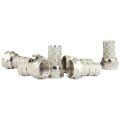 PowerMaster PM-30095 RG58 Mini - İnce Koaksiyel Kablo İçin F Konnektör (100'LÜ Paket)