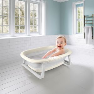 7265 Katlanır Bebek Yıkama Küveti Relax Bej -Dolu Oyuncak