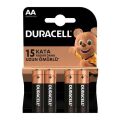 Duracell LR6/MN1500 1.5V Alkalin 4'lü AA Kalem Pil