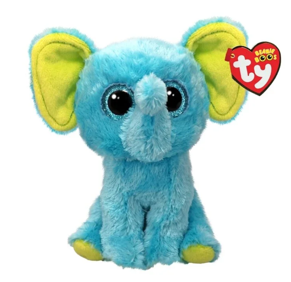 Ty Beanie Boos Peluş Turkuvaz Fil Trunkles 15 cm