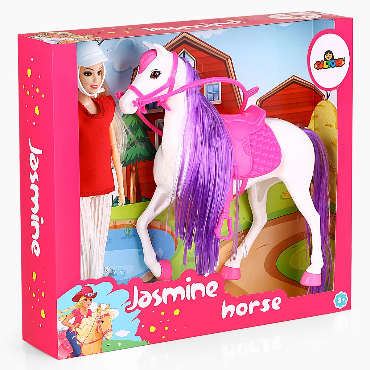 Jasmine Atlı Bebek Beyaz-Pembe GLT-E301-B