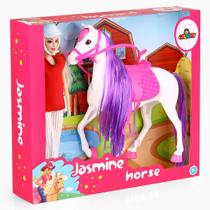 Jasmine Atlı Bebek Beyaz-Pembe GLT-E301-B