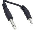 3.5 Mm Stereo Erkek-6.3 Mm Mono Erkek 1 Metre Ara Kablo