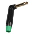 PowerMaster LTP2RC 6.3mm Mono L-Tipi Metal Gövde Gitar Altın Kaplama Jack