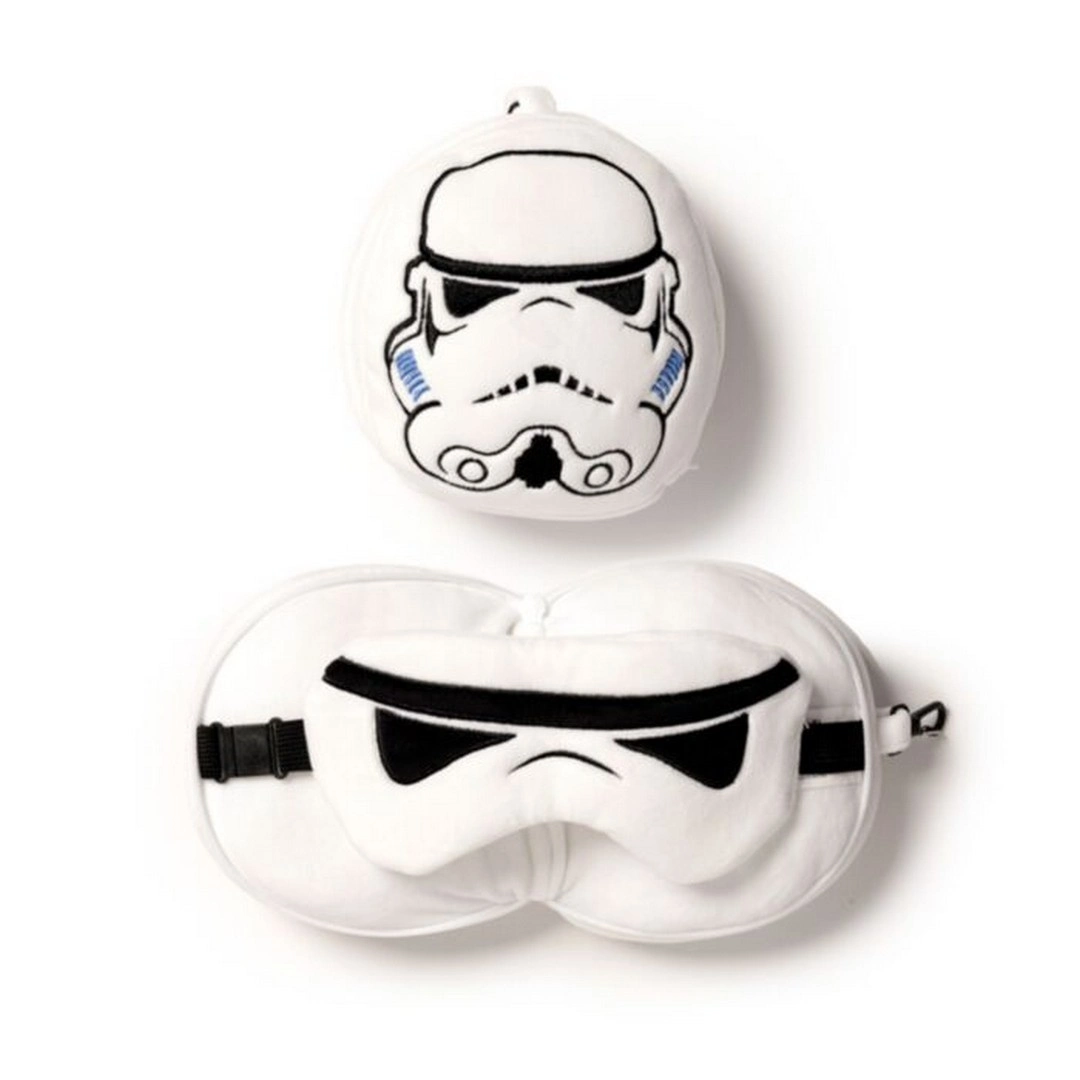 Relaxeazzz Star Wars Temalı Peluş Seyahat Yastığı ve Göz Maskesi