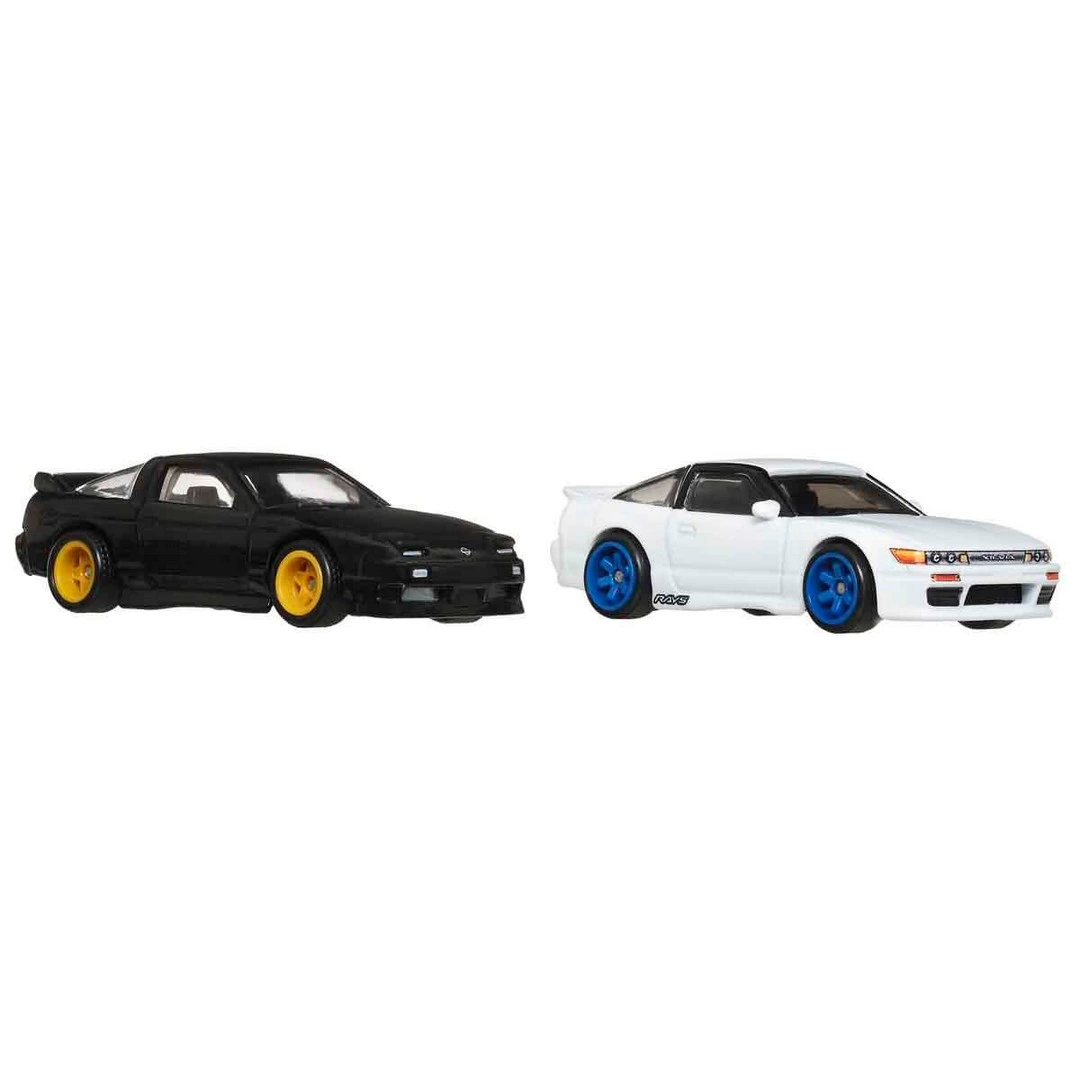 :64 Hot Wheels Premium Car Culture 2'li 96 Nissan 180sx Type X Ve Nissan Sileighty
