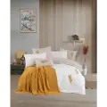 Hobby Mimoza Keten Çeyiz Seti Hardal