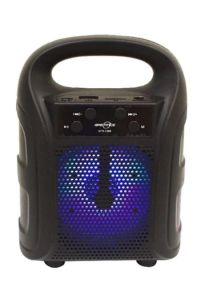 Tutmalı Mini Hoparlör Işıklı Taşınabilir Bluetooth Wireless Radyolu Sd Kart ve USB Girişli Hoparlör
