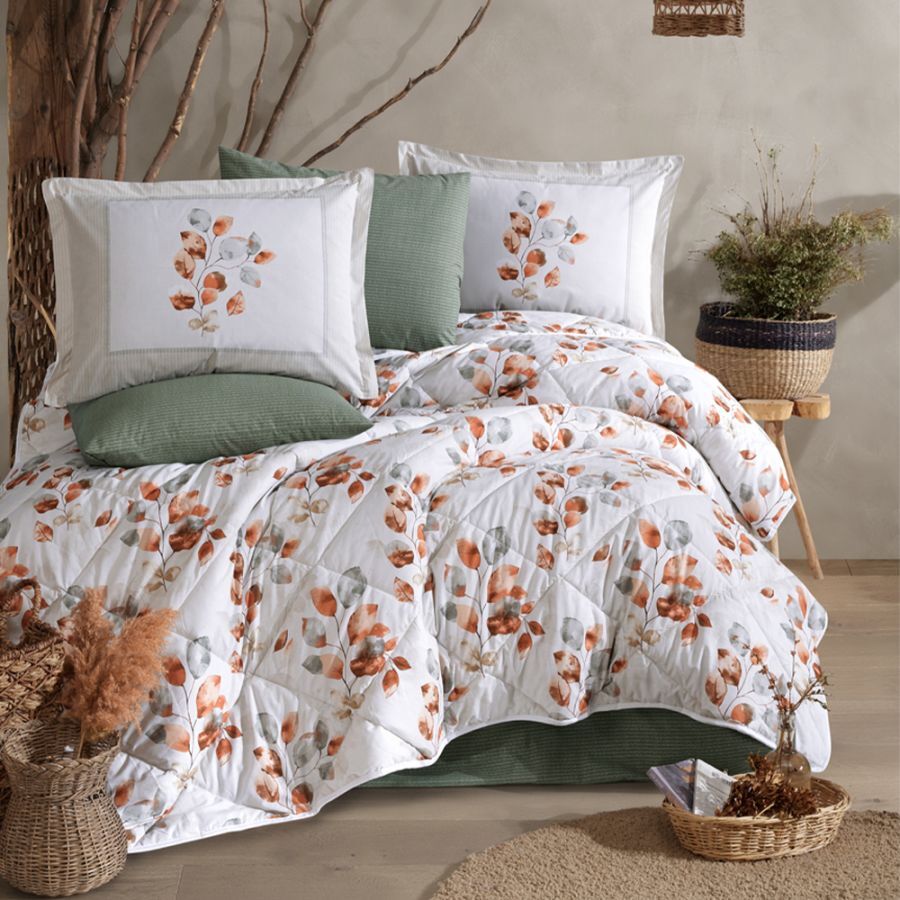 Clasy Çift Kişilik Ranforce Yorgan Seti Ruska V1 Mint