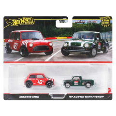 1:64 Hot Wheels Premium Car Culture 2'li Morris Mini Ve 67 Austin Mini Pickup