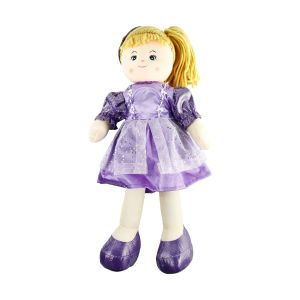 AY950C Parlak Elbiseli Bez Bebek 50 cm - 1 adet stokta olan gönderilir