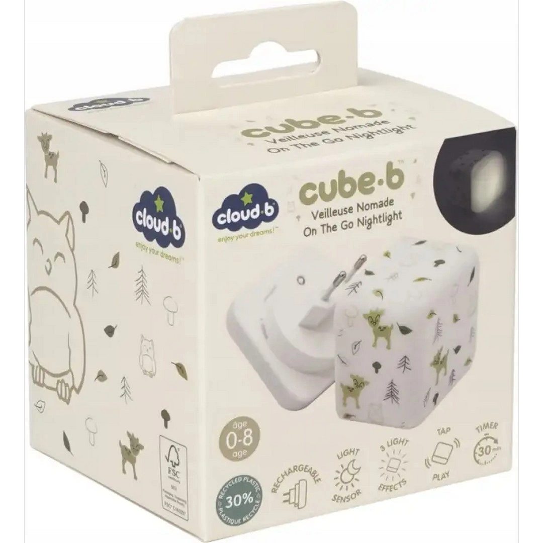 Cloud B Orman Şarj Edilebilir Sensörlü Gece Lambası 7x7 cm