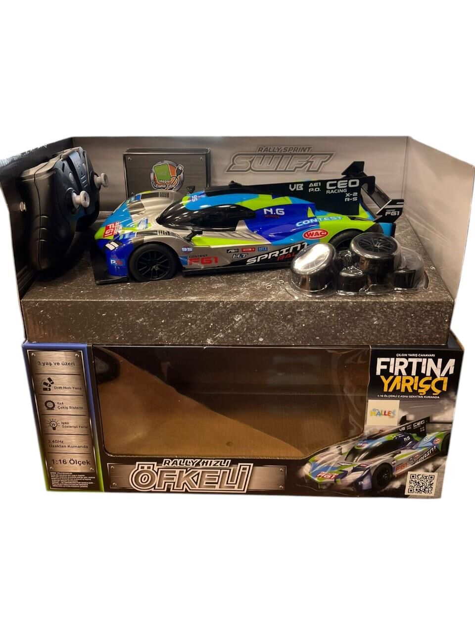 SH40768 1:16 UZAK.KUMAN.ARABA 2.4 GHZ IŞIK.FUL-ZRV