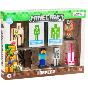Minecraft 3D Figür Kalem Başlığı Toppeez 8'li