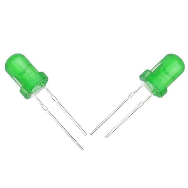 Halmet Mantar Led 5mm Yeşil Mat