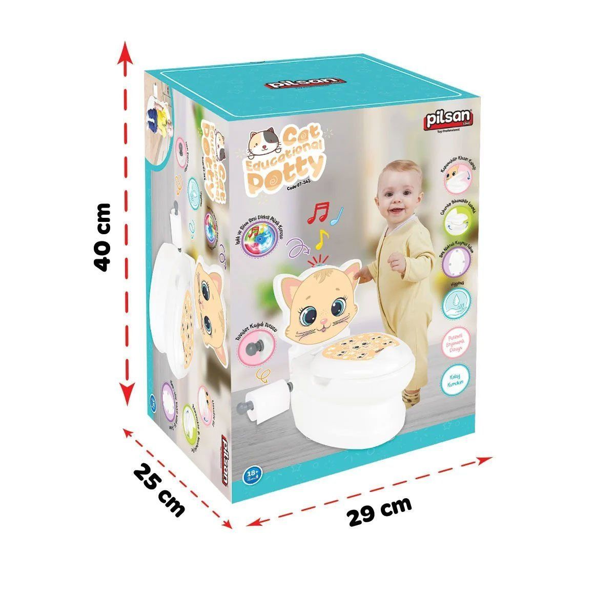 07 563 Pilsan Eğitici Kedi Klozet - PİLS.07563