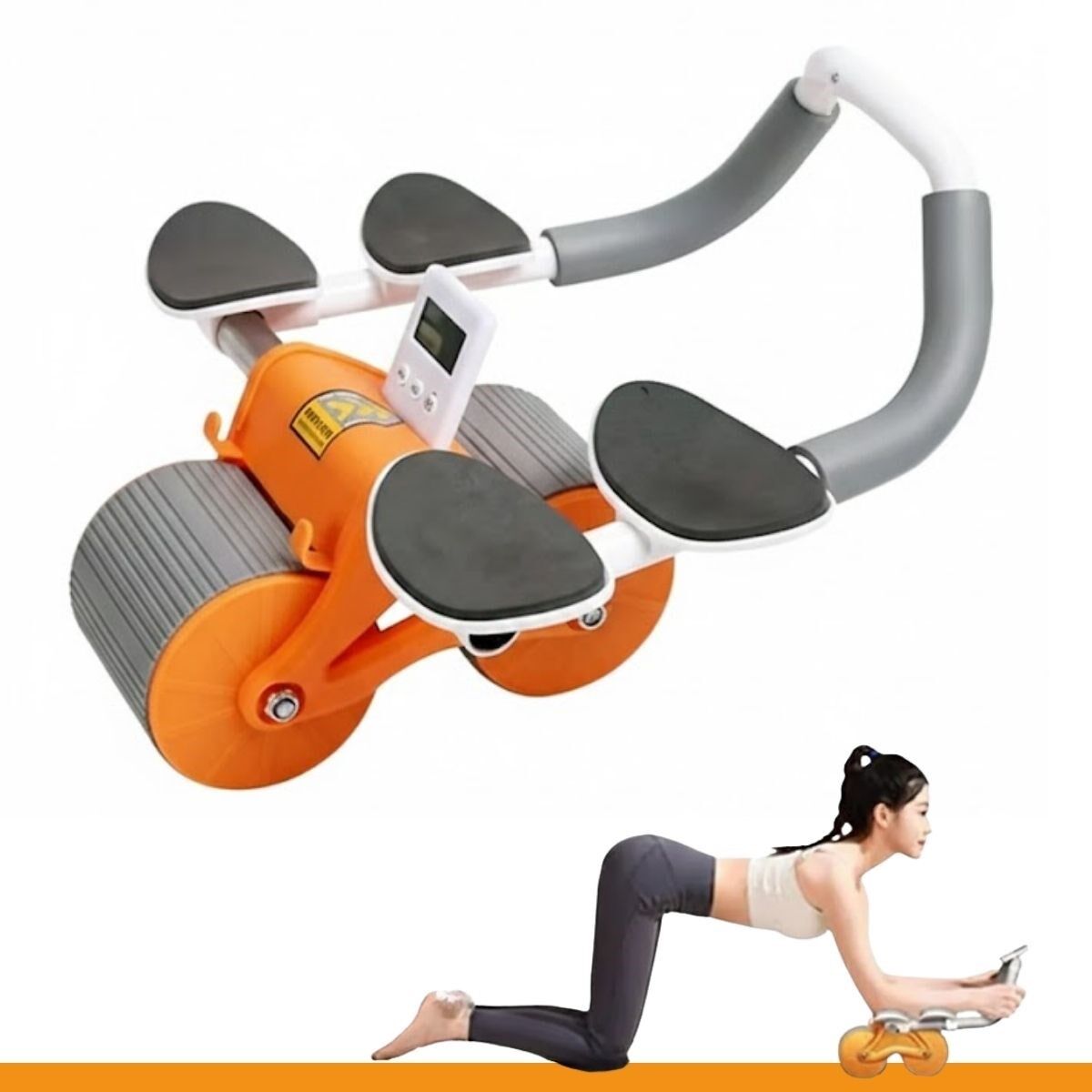 Yumurcak Shop® Dijital Sayaçlı Çek-Bırak Mekik Aleti – Karın ve Core Güçlendirici Evde Spor Aleti