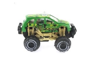 Çek Bırak Mini Off Road Yeşil Polis Aracı